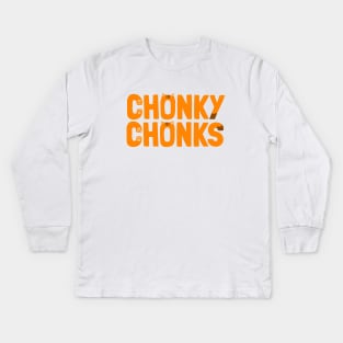 Chonky Chonks Fat Cat Kids Long Sleeve T-Shirt